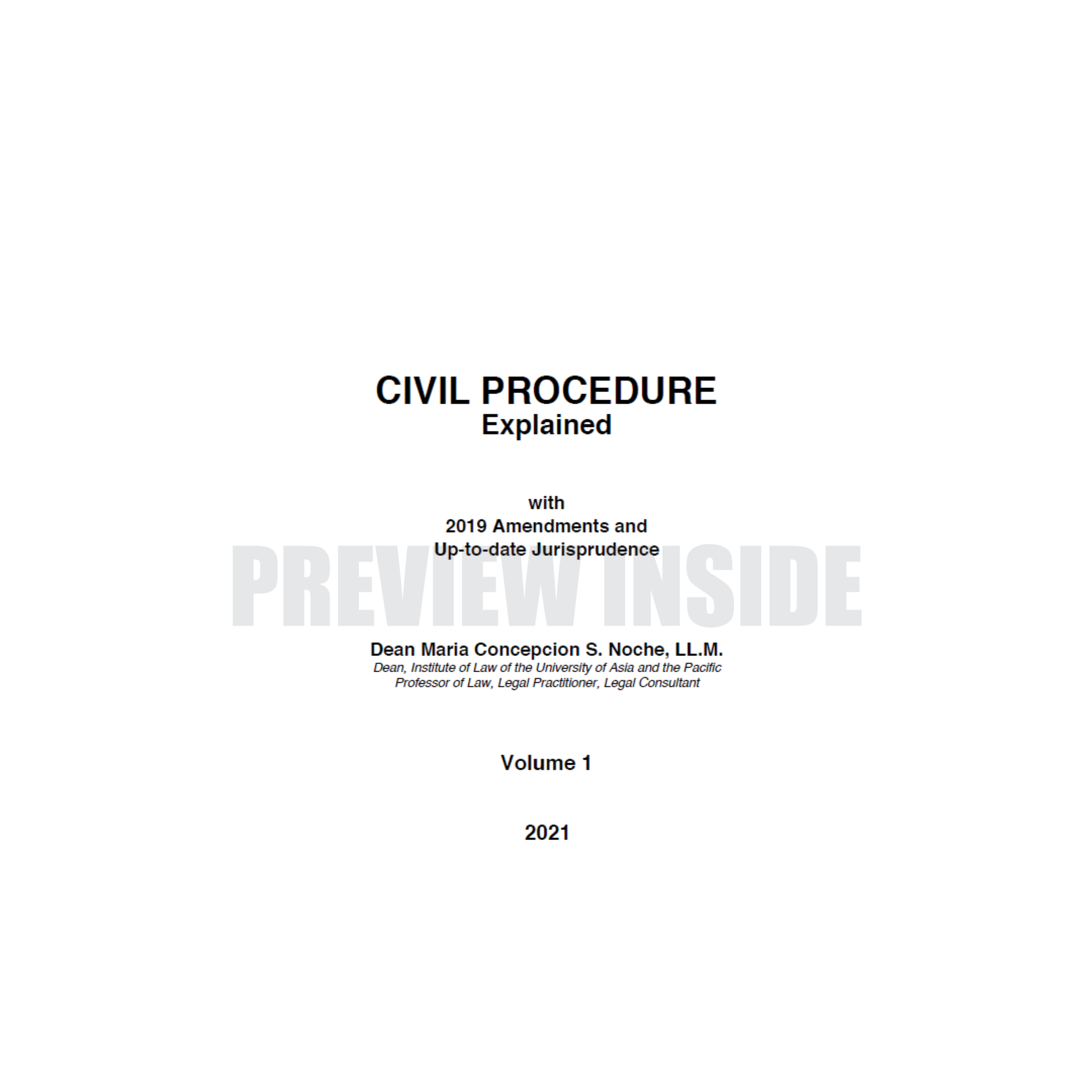 Civil Procedure Explained Volume Centralbooks