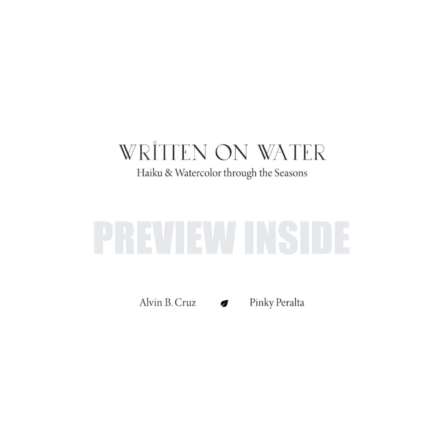 Written on Water – Centralbooks