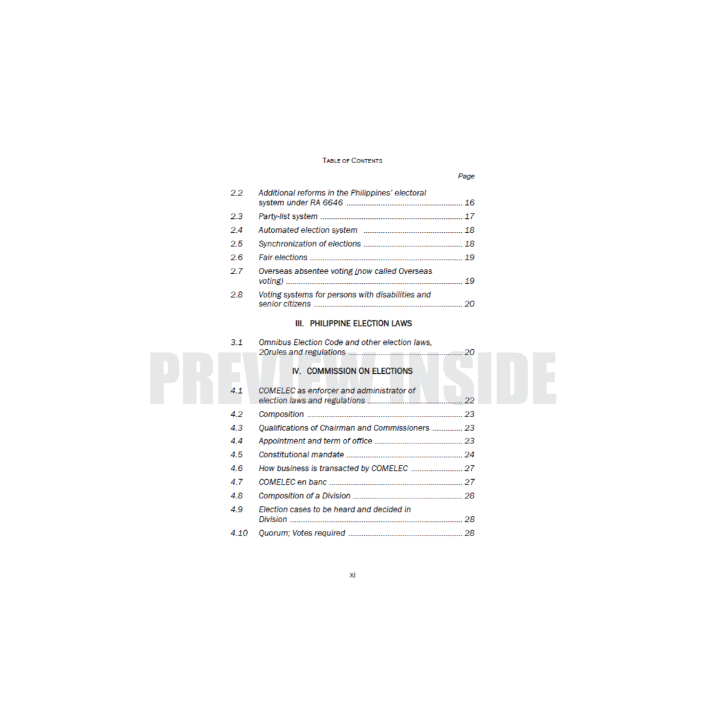 Compendium of Election Laws and Related Jurisprudence – Centralbooks