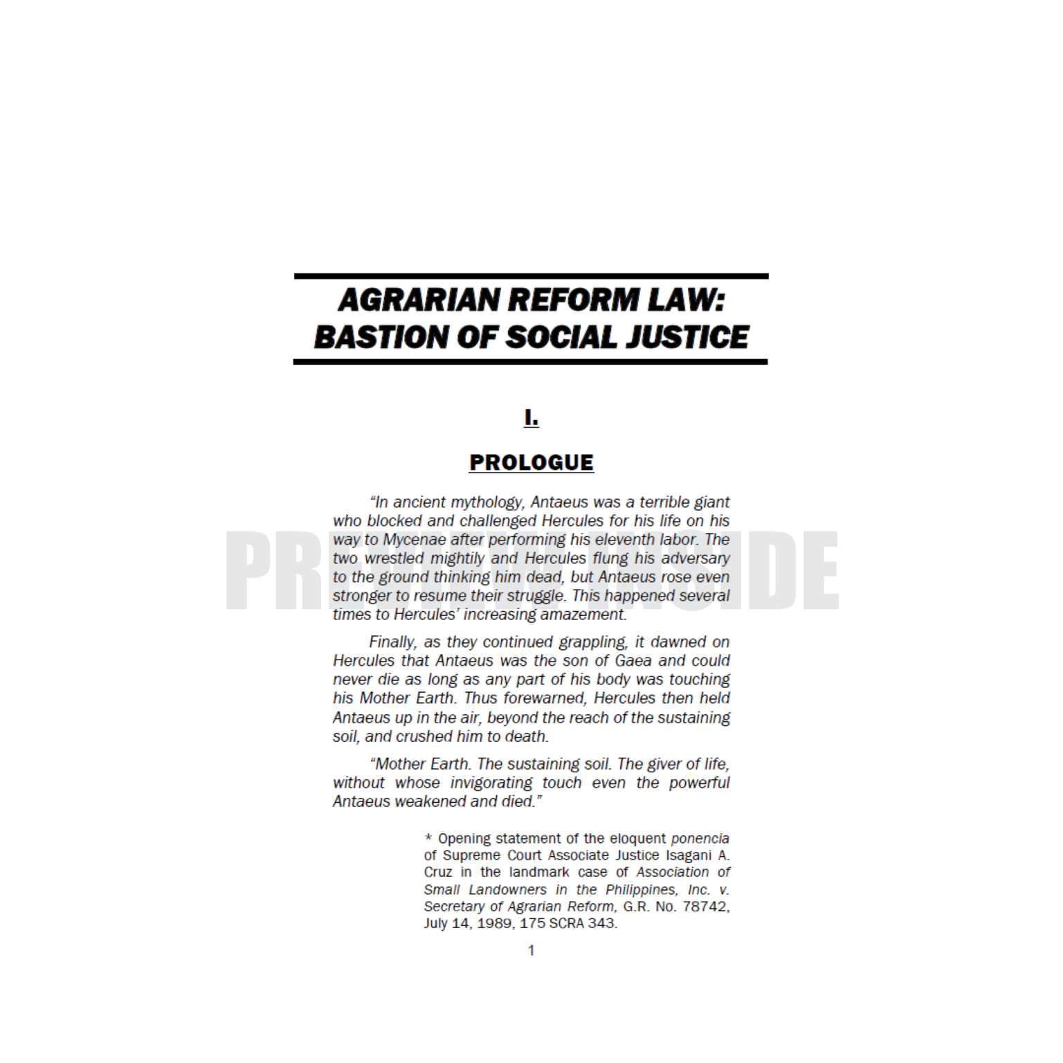 Agrarian Reform Law: Bastion of Social Justice – Centralbooks