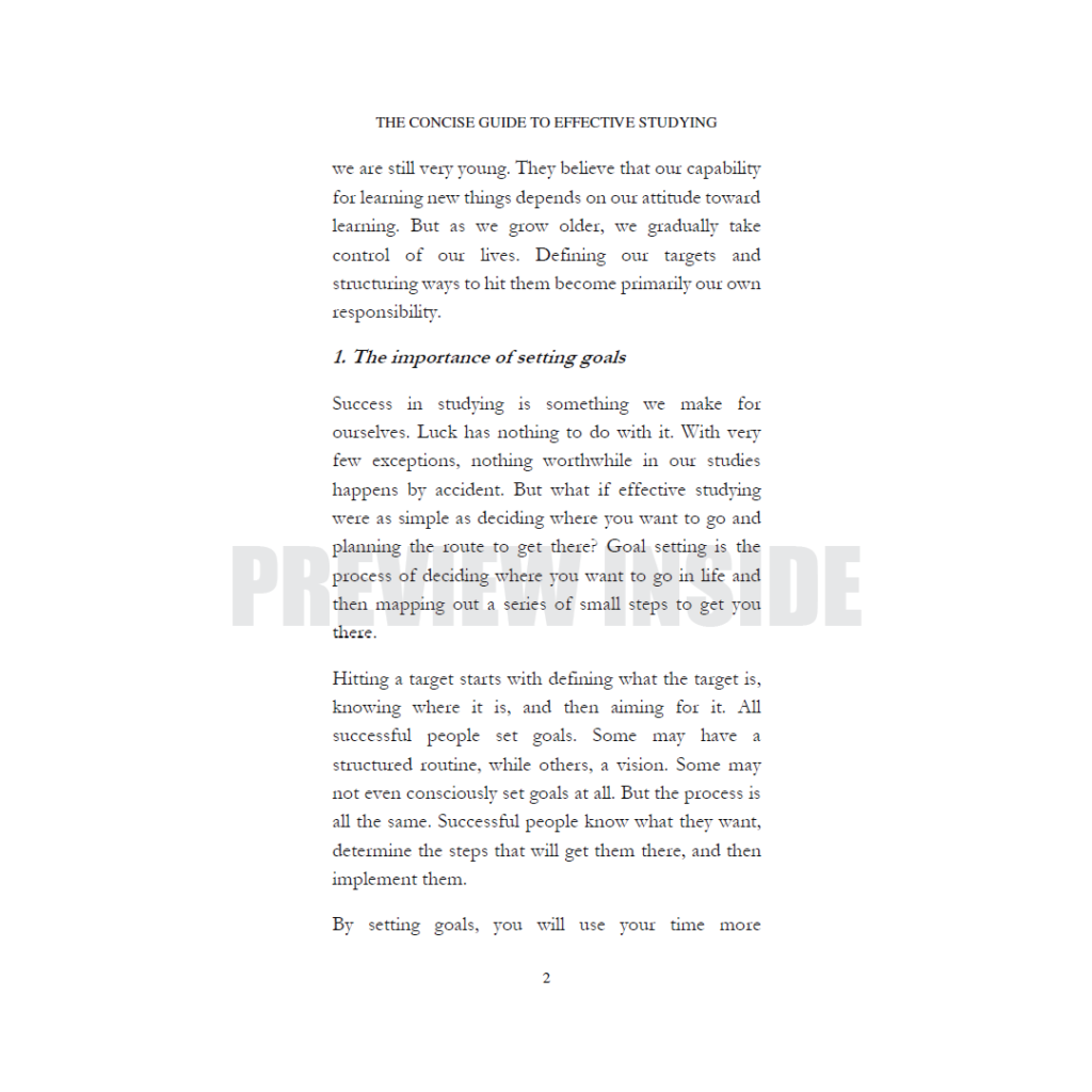 The Concise Guide to Effective Studying – Centralbooks