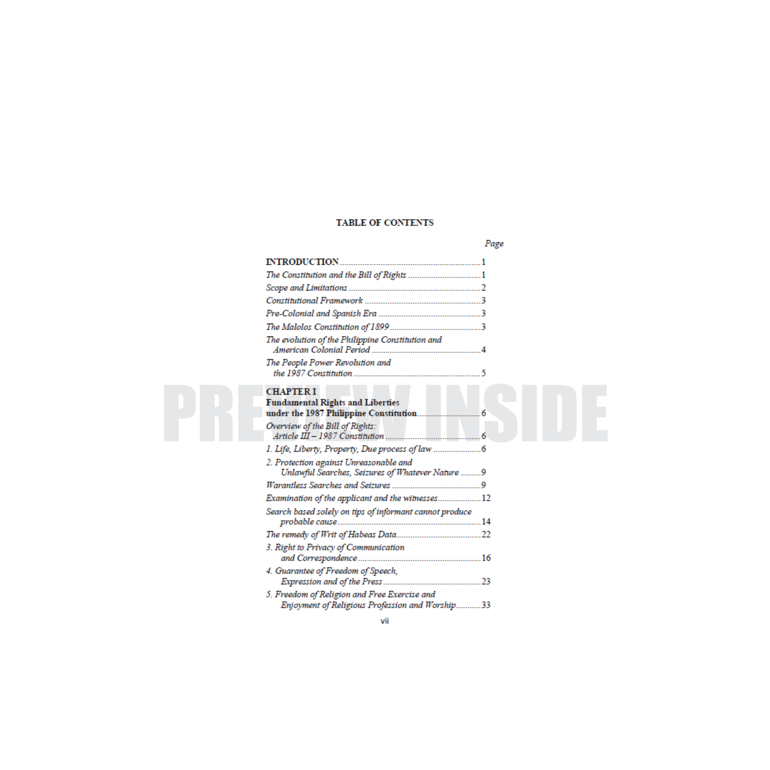 Handbook on the Bill of Rights – Centralbooks