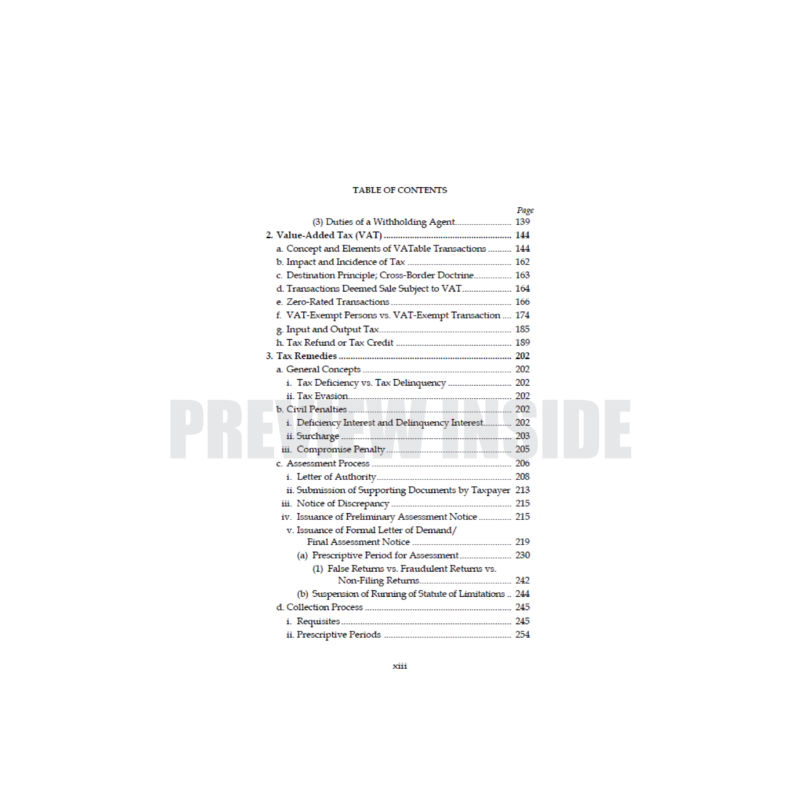 Compendious Bar Reviewer on Taxation Law: Based on Bar Exam Syllabus (2025) - Image 4