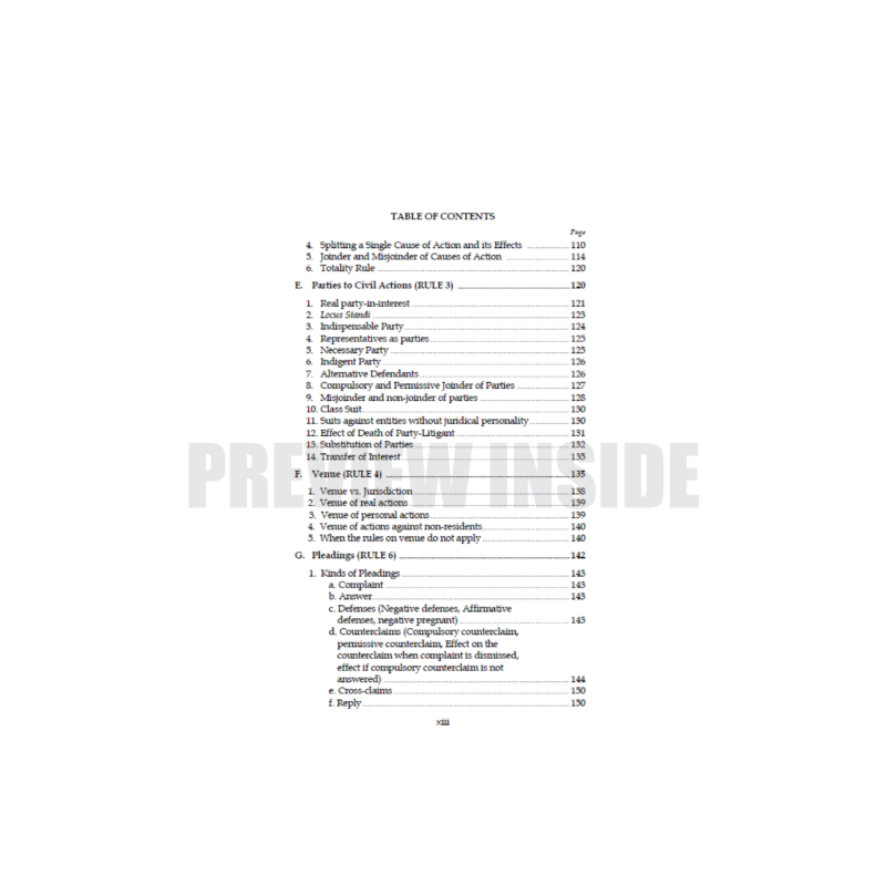 Compendious Bar Reviewer on Remedial Law: Based on Bar Exam Syllabus (2025) - Image 4