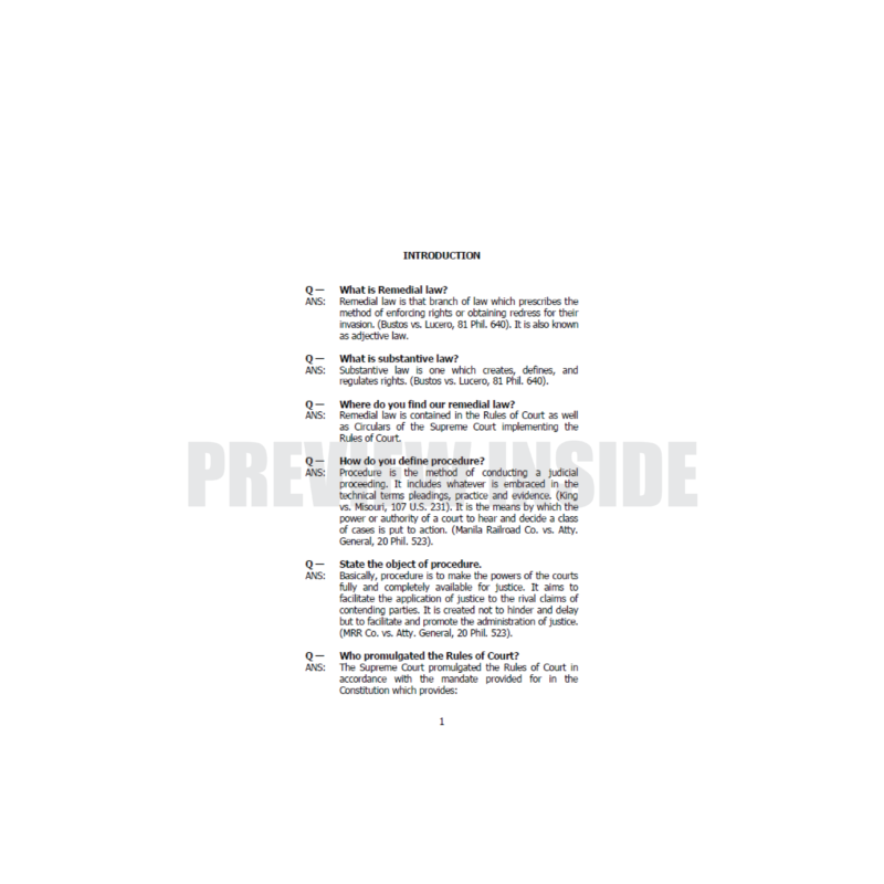 Remedial Law Reviewer (Volume 1) - Image 7