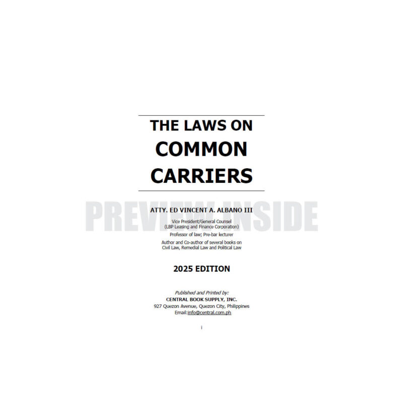 The Laws on Common Carriers - Image 2