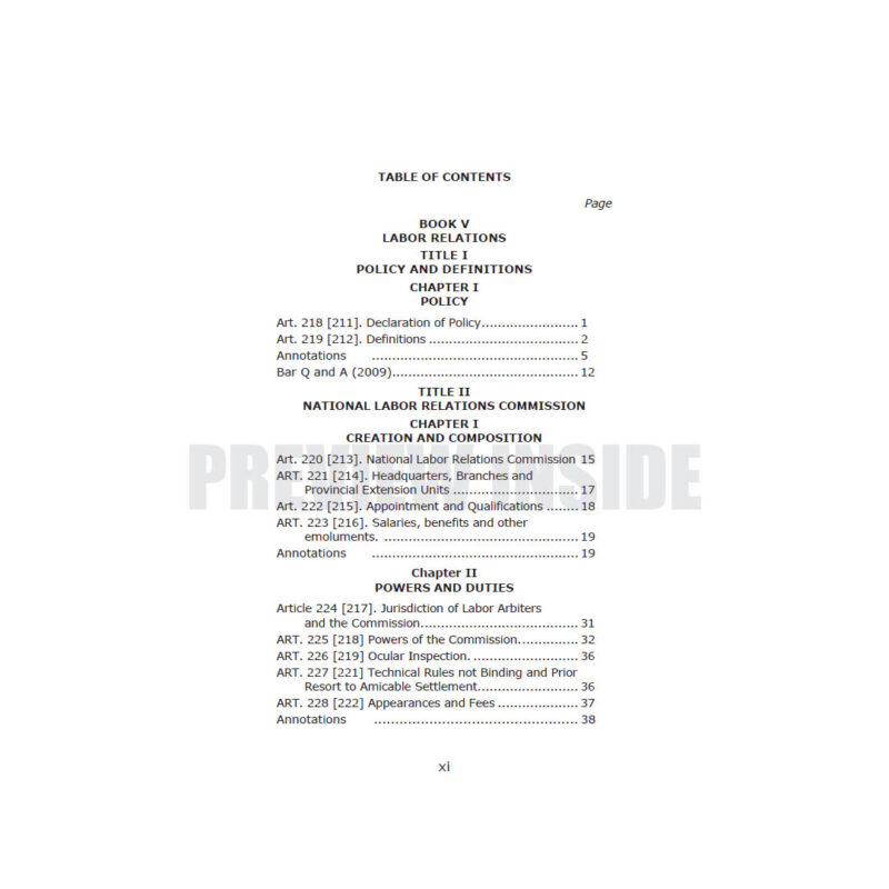 Labor Relations: The Labor Code of the Philippines Volume II Book V, VI, & VII - Image 2