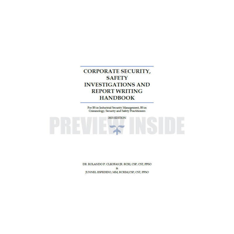 Corporate Security, Safety Investigations and Report Writing Handbook - Image 2