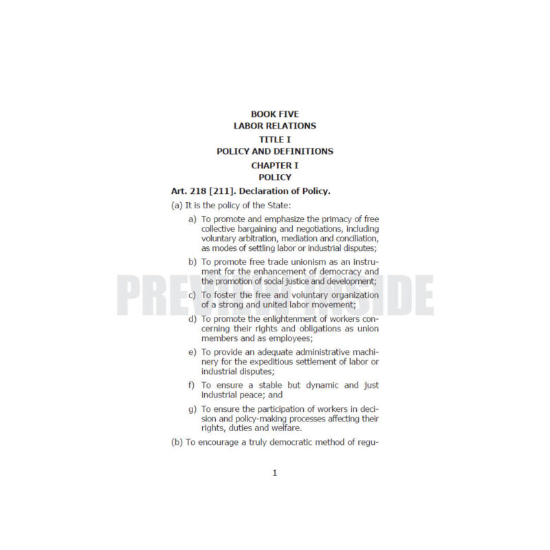 Labor Relations: The Labor Code of the Philippines Volume II Book V, VI, & VII - Image 7