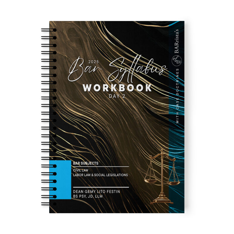 Bar Syllabus 2025: Workbook Day 2