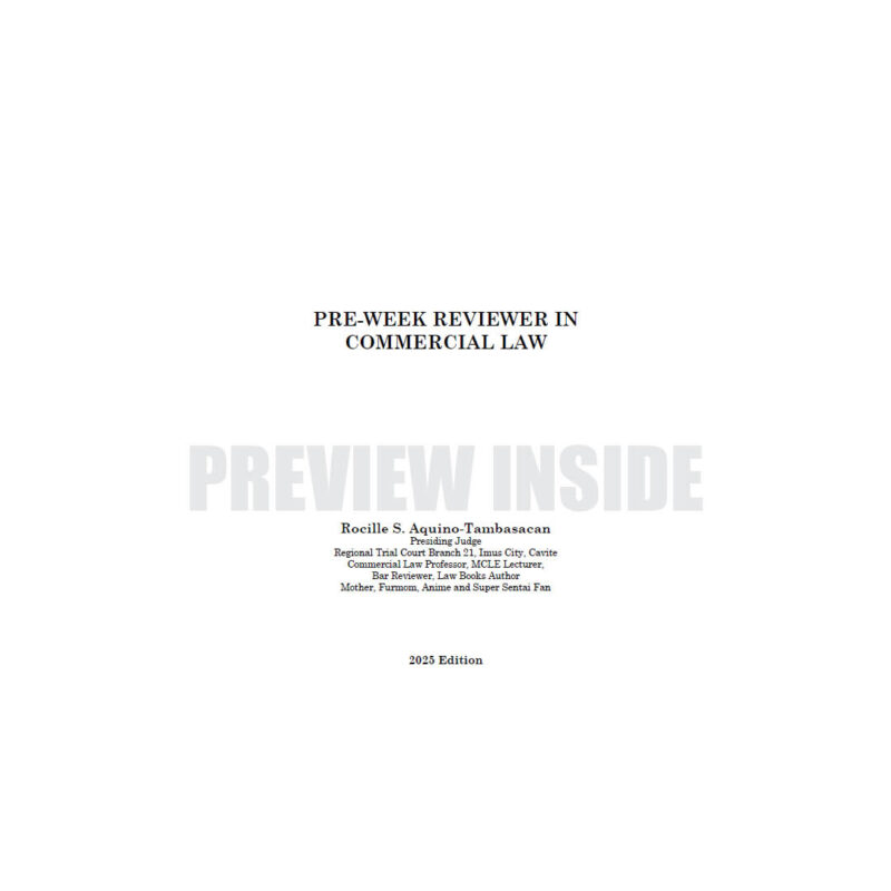 Pre-Week Reviewer in Commercial Law - Image 2