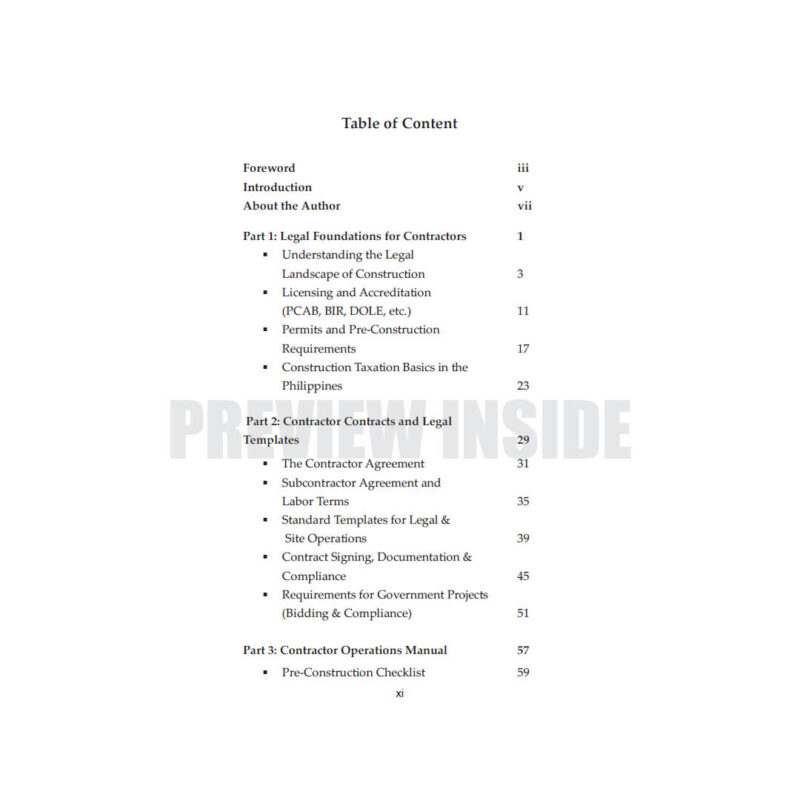 The General Contractor’s Handbook (Philippine Edition) - Image 2