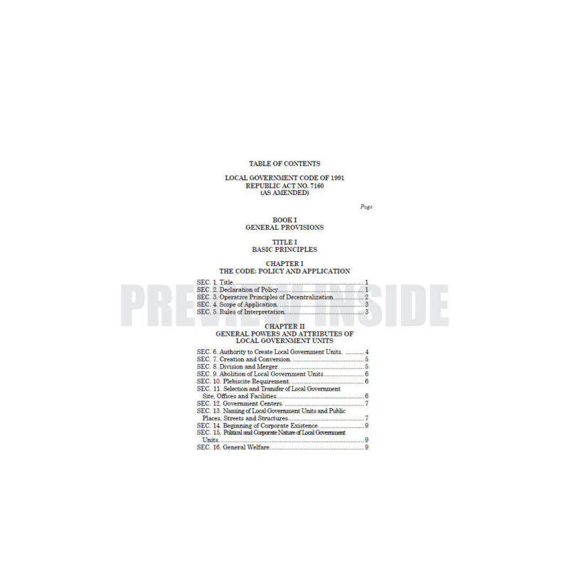 The Local Government Code with Implementing Rules and Regulations - Image 2