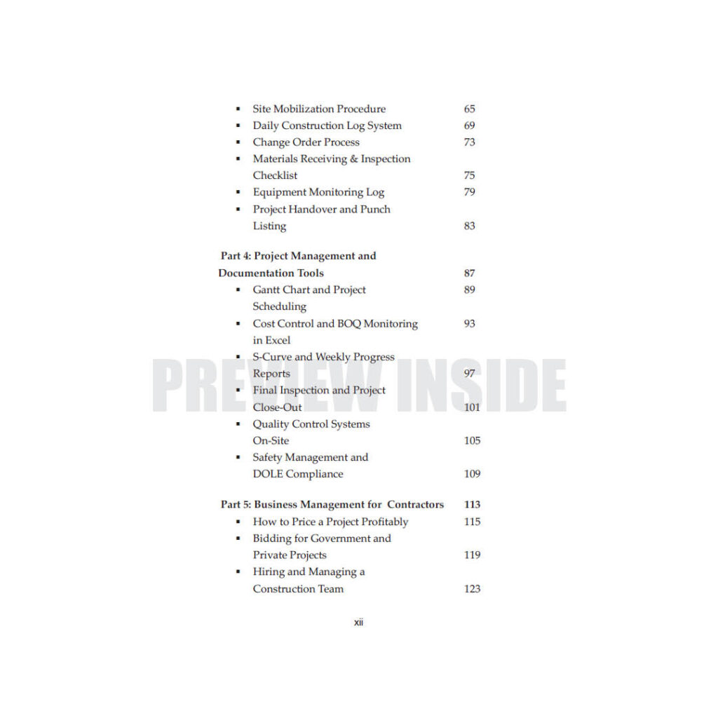 The General Contractor’s Handbook (Philippine Edition) – Centralbooks