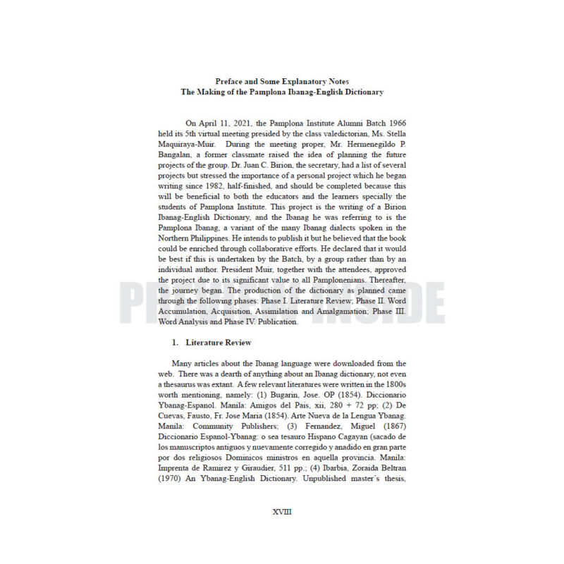 The Pamplona Ibanag-English Dictionary: A Maiden Edition - Image 4