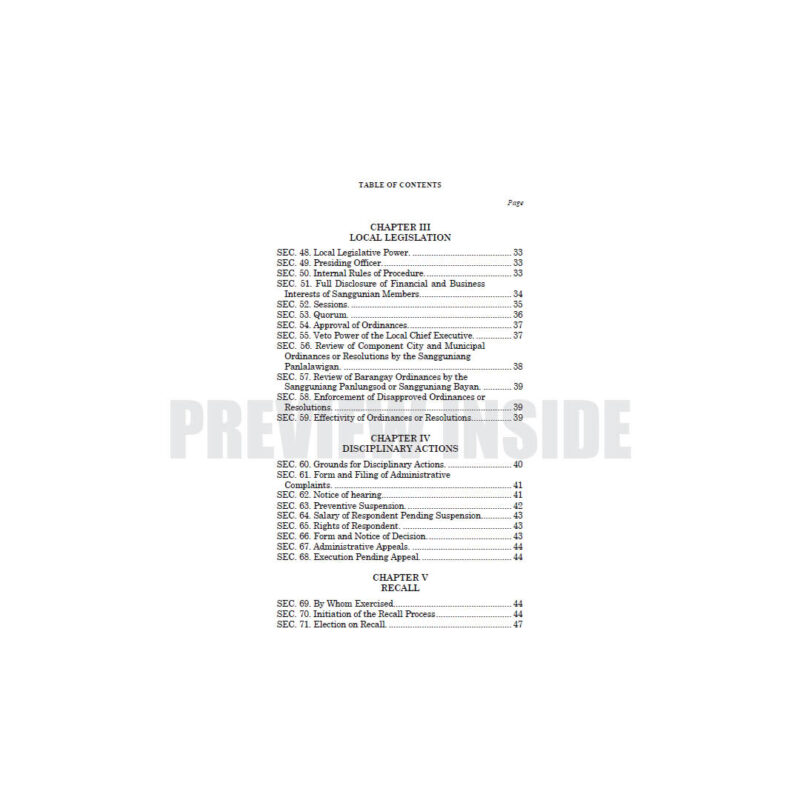 The Local Government Code with Implementing Rules and Regulations - Image 5