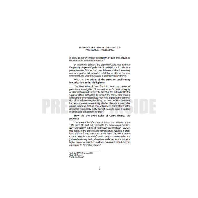 Primer on Preliminary Investigation and Inquest Proceedings - Image 7