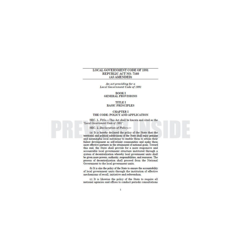 The Local Government Code with Implementing Rules and Regulations - Image 7