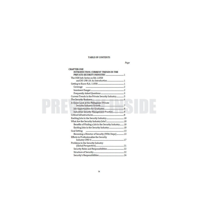 Understanding "The Private Security Industry Act" & The OSH Standards Law - Image 2