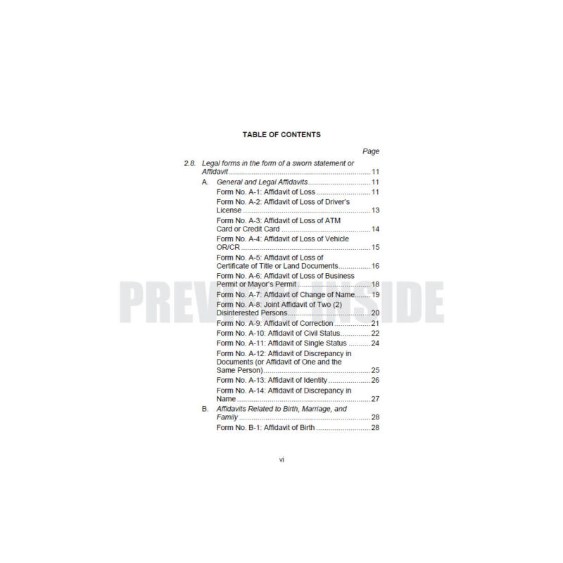 Basic Philippine Legal Forms - Image 3