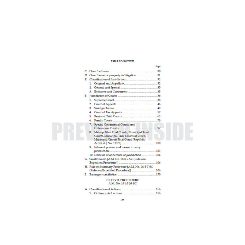 Bar Reviewer in Remedial Law (Syllabus-Based) Volume 1 - Image 3