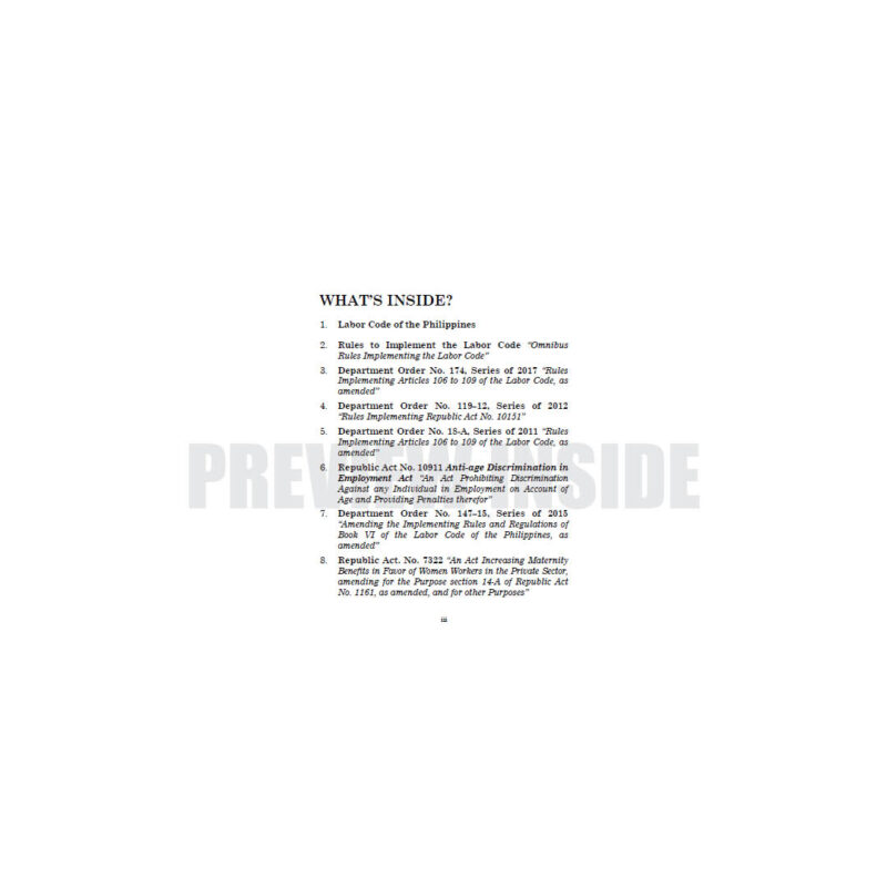 The Labor Code of the Philippines (Codal) - Image 3