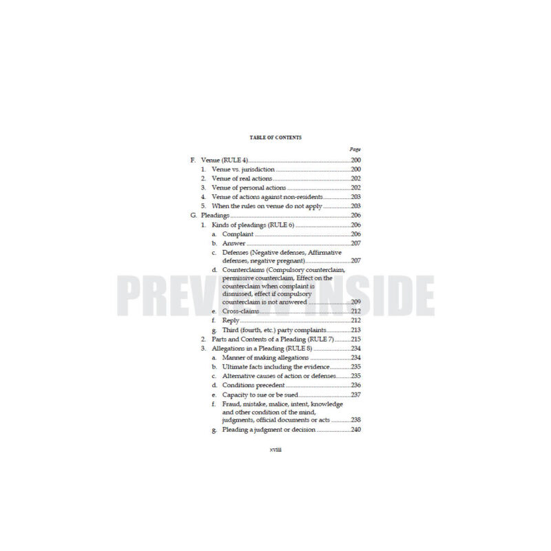 Bar Reviewer in Remedial Law (Syllabus-Based) Volume 1 - Image 5