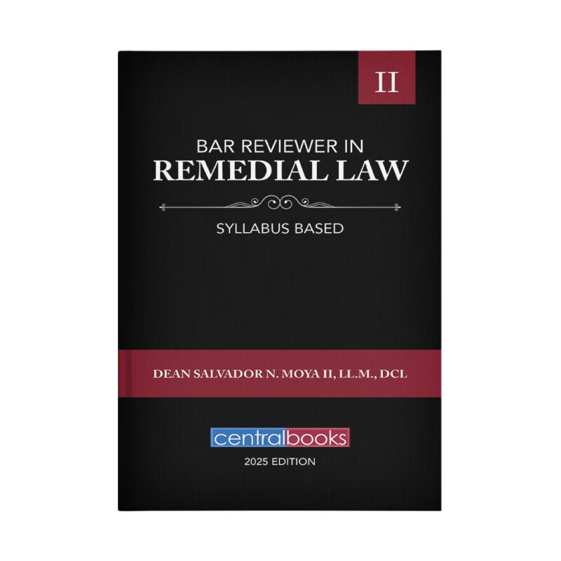 Bar Reviewer in Remedial Law (Syllabus-Based) Volume 2