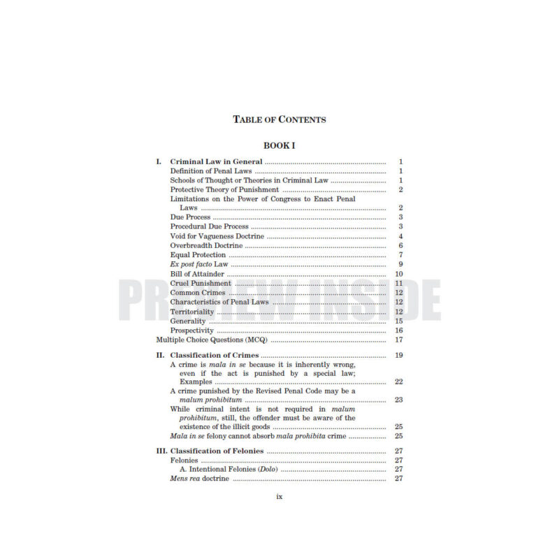 The Revised Penal Code: A Comprehensive Reviewer (Books I and II) - Image 2