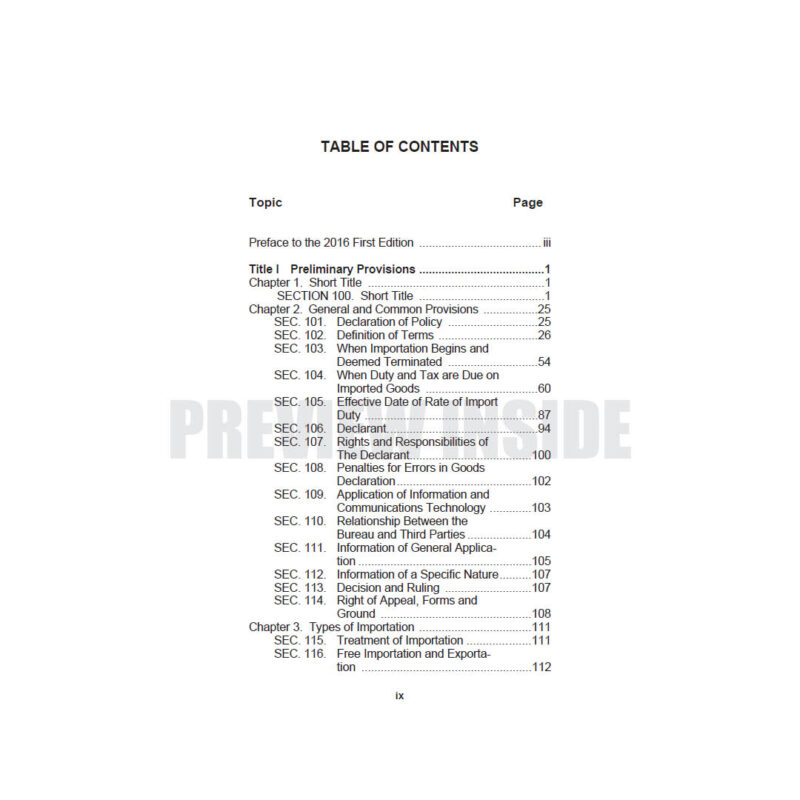 Guide to Tariff and Customs Laws - Image 2