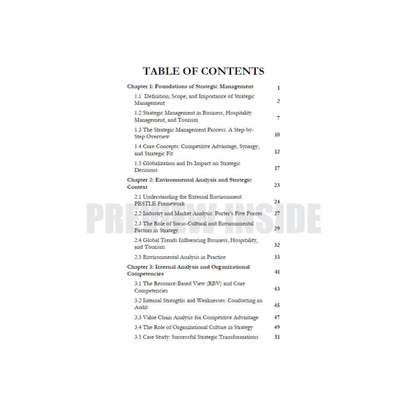 Strategic Management: For Hospitality and Tourism Management - Image 2