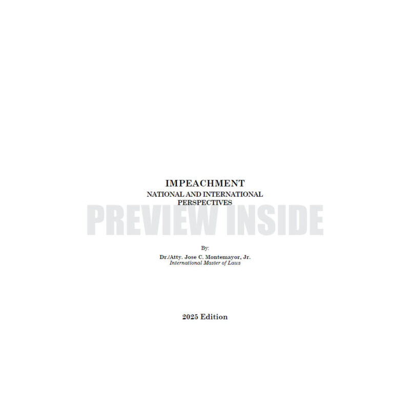 Impeachment: National and International Perspectives - Image 2