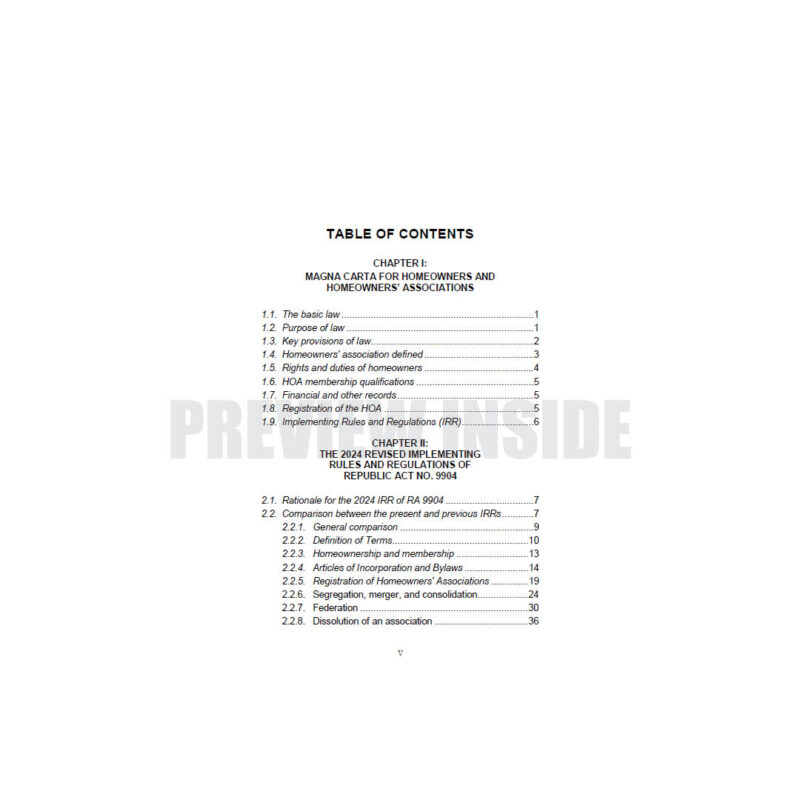 The 2024 Revised Rules for Homeowners' Associations and Similar Organizations in Subdivisions and Resettlement Sites: Annotated - Image 2
