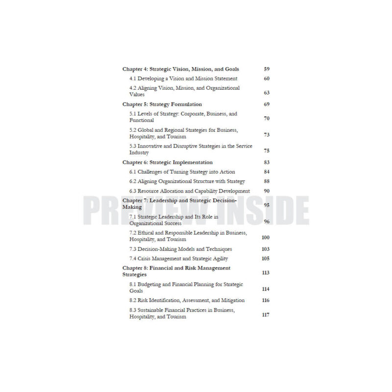 Strategic Management: For Hospitality and Tourism Management - Image 3