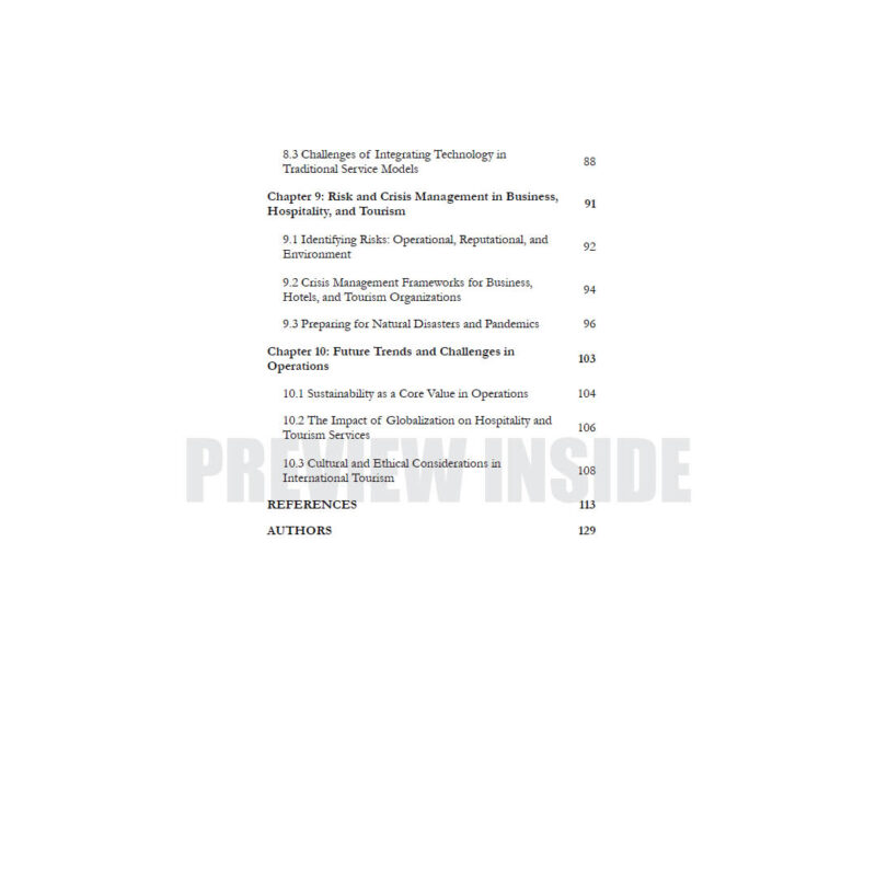 Operations Management: For Hospitality and Tourism Management - Image 4