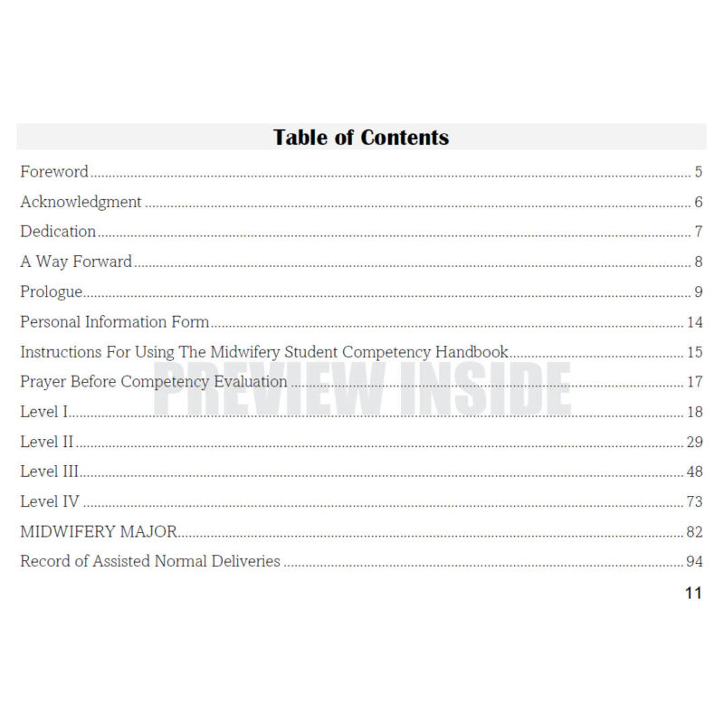 Midwifery Student Competency Inventory Checklist 2025 - Image 4