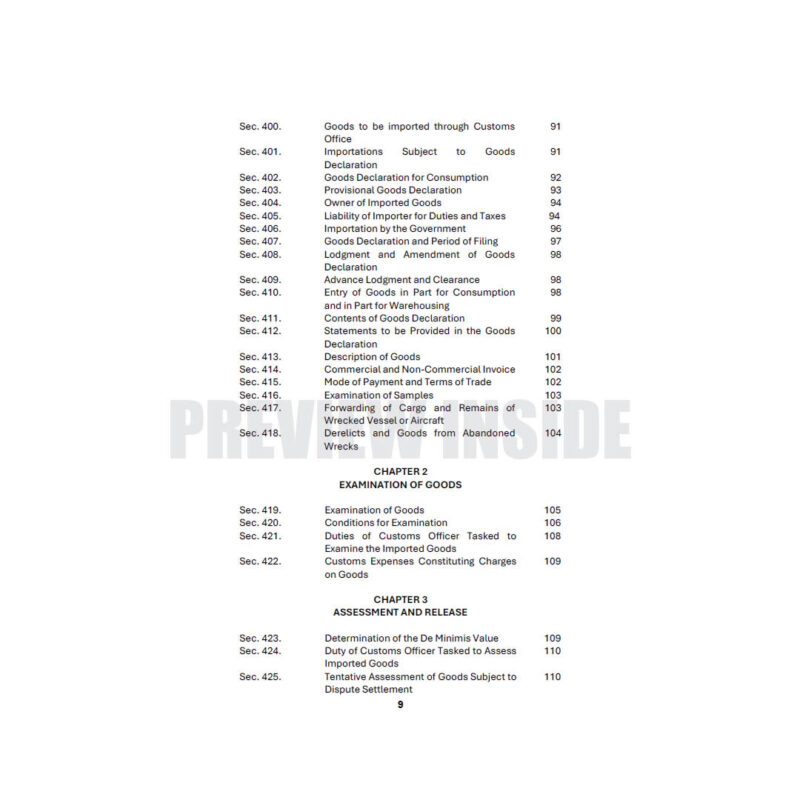 The Customs Modernization & Tariff Act: Comments and Cases - Image 5