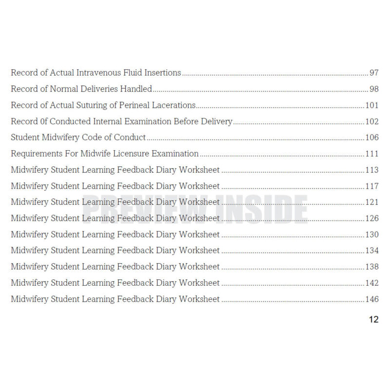 Midwifery Student Competency Inventory Checklist 2025 - Image 5