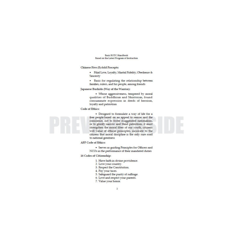 Basic ROTC Handbook - Image 6