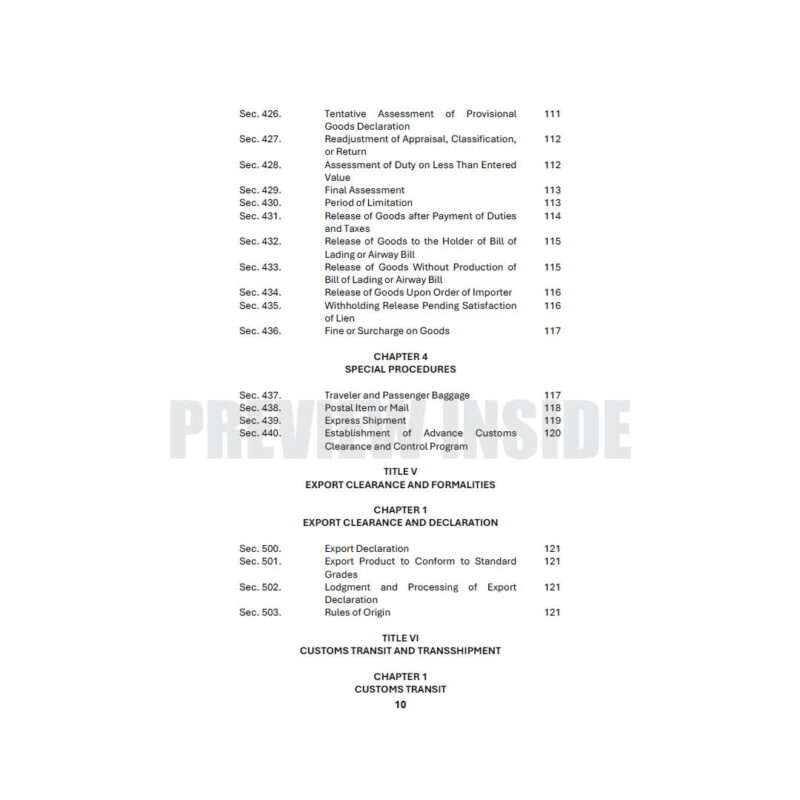 The Customs Modernization & Tariff Act: Comments and Cases - Image 6