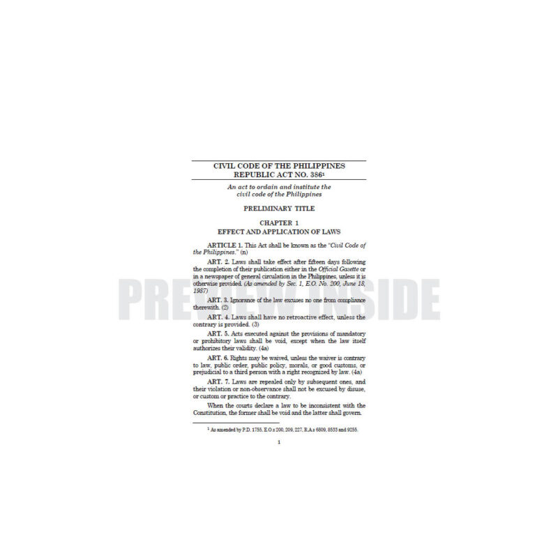 Civil Code of the Philippines (Lawyer’s Edition) - Image 7