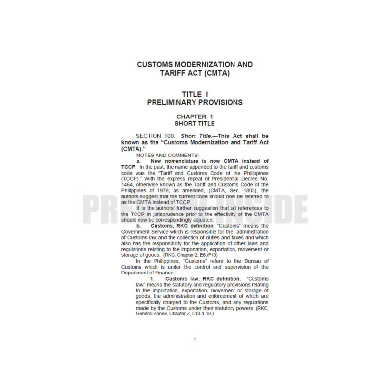 Guide to Tariff and Customs Laws - Image 7