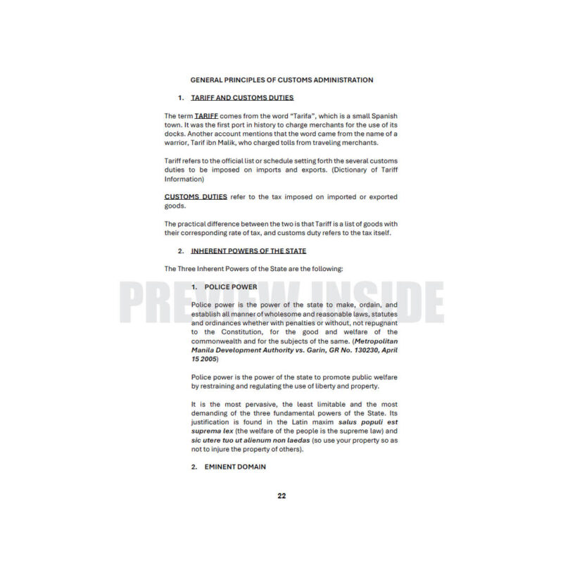 The Customs Modernization & Tariff Act: Comments and Cases - Image 7