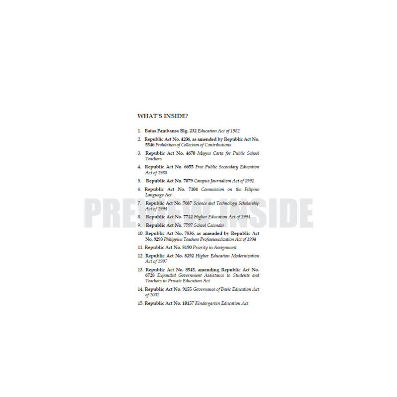 Philippine Educational Laws - Image 2