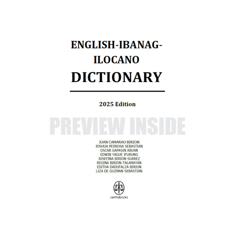 The English Ibanag-Ilocano Dictionary - Image 2