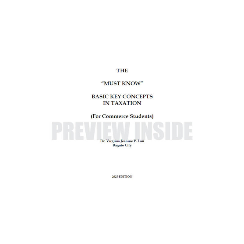 The "Must Know" Basic Key Concepts in Taxation (For Commerce Students) - Image 2