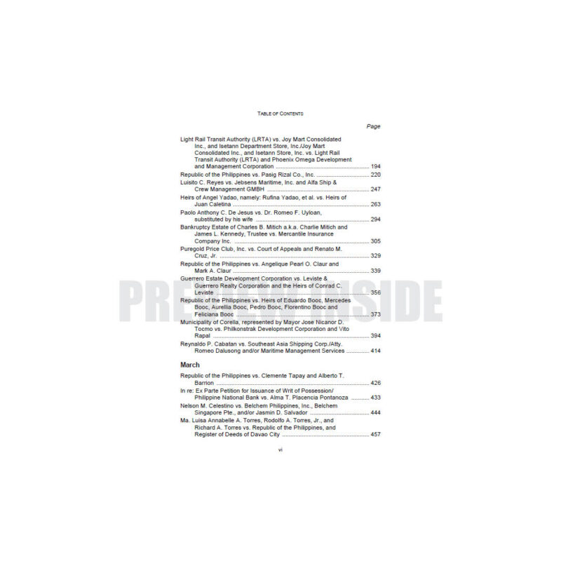 Notes and Excerpts From Selected: Philippine Supreme Court Decisions (2022) Vol. 2 - Image 3