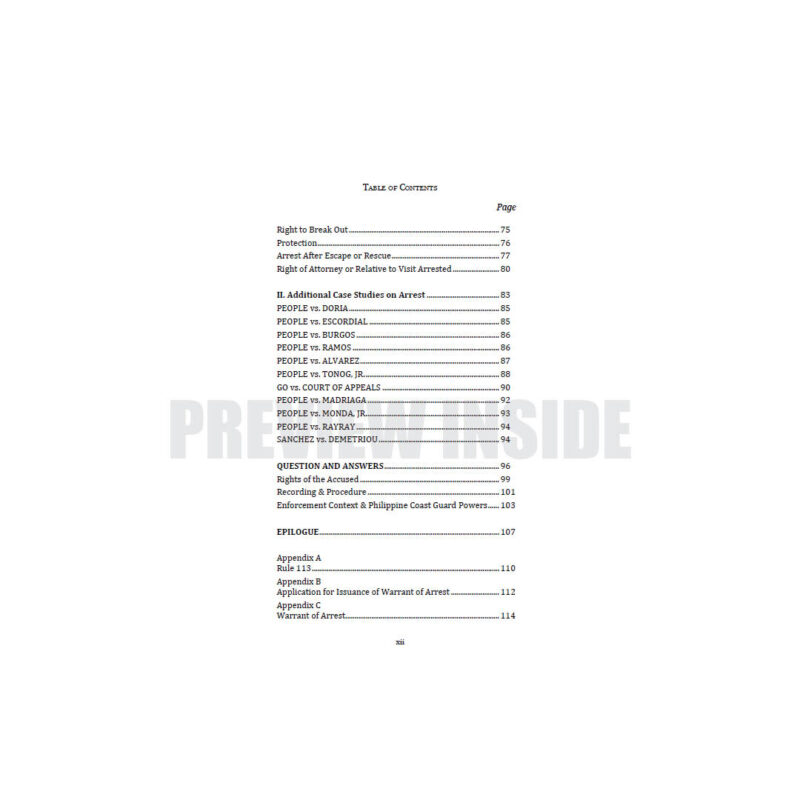 Guidebook on Arrest: Notes and Cases - Image 3