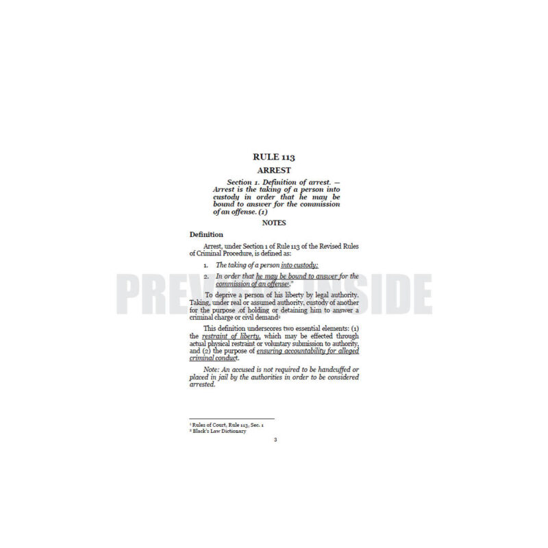 Guidebook on Arrest: Notes and Cases - Image 5