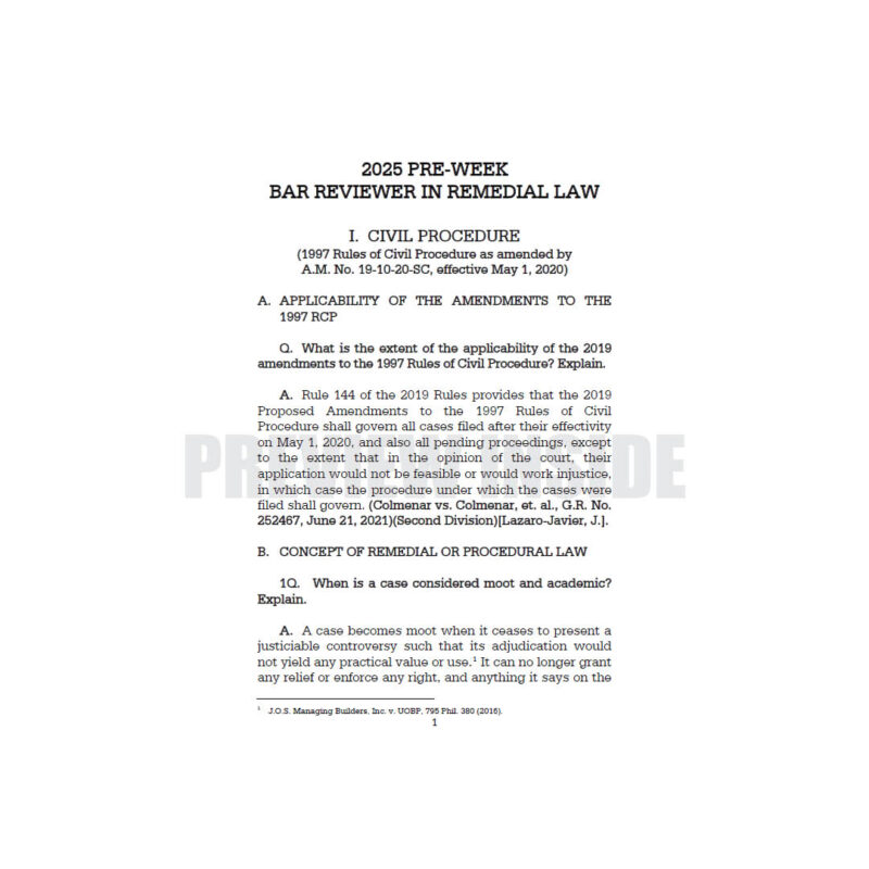 Pre-Week Bar Reviewer in Remedial Law - Image 6